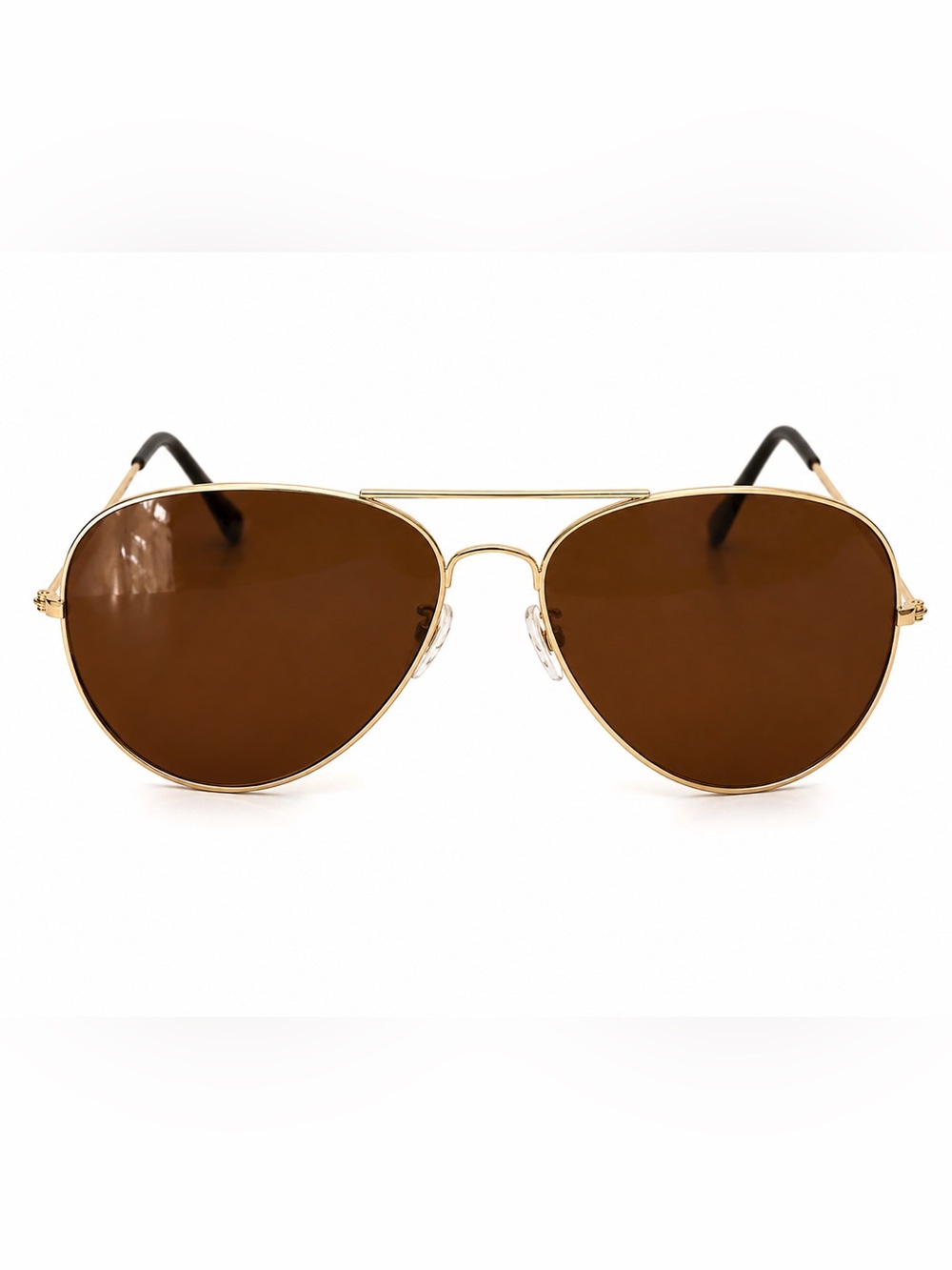 ✨FREE PEOPLE Rare Retro Brown Aviators Gold Frame NWOT